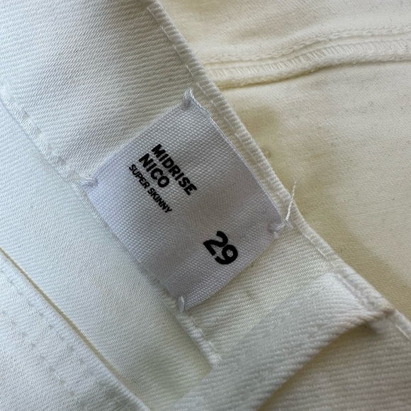 Hudson Nico Midrise Super Skinny Ankle Jean in White - Picture 7 of 11